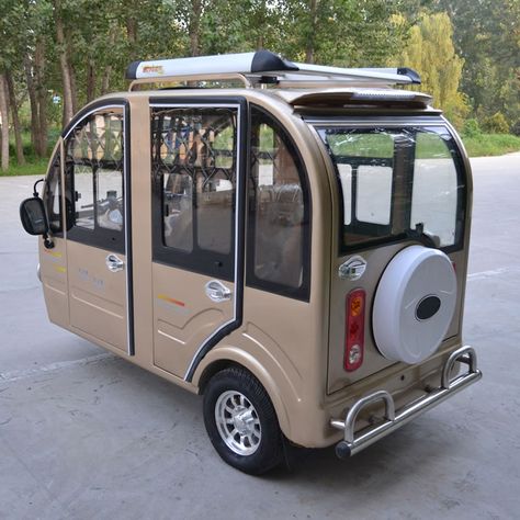 3 Wheel Car, Micro Camper Van, Adult Tricycle, Micro Camper, Tricycle Bike, Old Vintage Cars, Tiny Cars, Electric Tricycle, Solar Electric