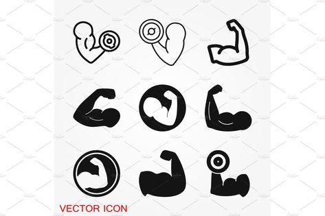 Muscle Logo, Exercise Apps, Strength Icon, Logos Gym, Gem Logo, Gym Apparel, Gym Logo, Product Presentation, Downloadable Resume Template