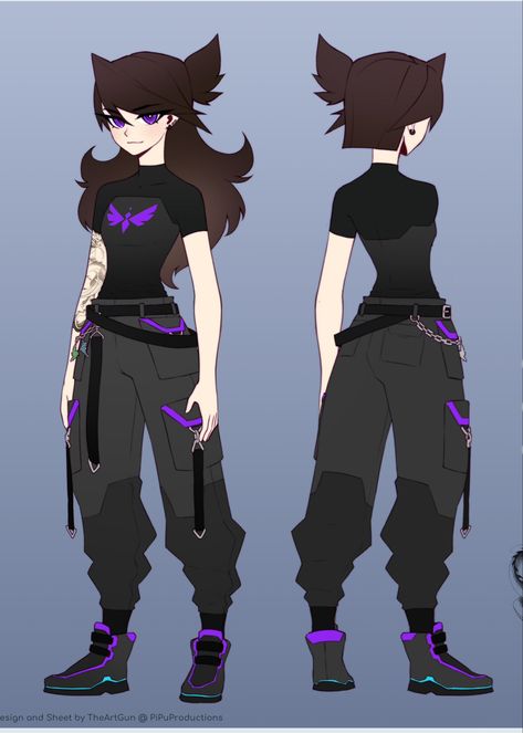 Black Hero Suit, Black Hero Costumes Design Female, Aizawa Hero Costume Redesign, Black Super Hero Suit Female, Character Design Outfits, Jirou Hero Costume Redesign, Transformers Outfits, Kyoka Jiro Hero Costume Redesign, Cartoon Art Styles Inspiration