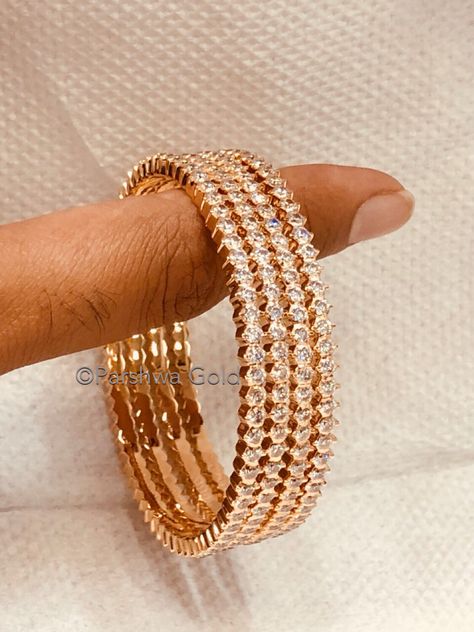 Diamond Bangles - Parshwa Gold Bangalore Gold Bangles Design With Stones, Stone Gold Bangles Indian, Gold Stone Bangles Indian Design, Bangel Design Gold Diamond, Stone Bangle Designs, Stone Bangles Indian Gold, Bangles Jewelry Designs Diamond, Stone Bangles Gold Designs, Gold Bangles With Stones