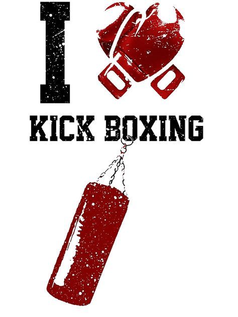 "I ❤ Kick Boxing" by gian92nis | Redbubb Kickboxing Quotes Womens, Kickboxing Quotes, Kickboxing Motivation, I Love Kickboxing, Melissa Bender, Boxing Club, Boxing Quotes, Kickboxing Workout, Boxing Girl