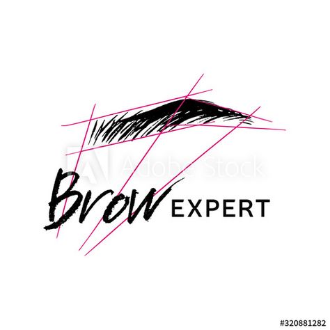 Microblading Eyebrows Logo, Eyebrow Logo Design, Phibrows Logo Design, Pmu Logo, Beauty Clinic Logo, Eyebrow Logo, Logo Microblading, Brows Logo, Eyebrow Quotes