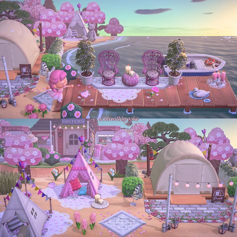 Kawaii Island, Animal Crossing Town Tune, Fairy Island, Pink Island, Animal Crossing 3ds, Animals Crossing, Animal Crossing Memes, Animal Crossing Wild World, Island Theme