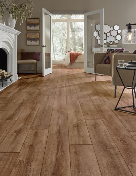 Wide Plank White Oak Floors, Laminate Plank Flooring, Hardwood Floor Colors, Oak Laminate Flooring, Rustic Flooring, Wood Floors Wide Plank, Oak Laminate, Wood Laminate Flooring, White Oak Floors