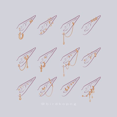 Elf Ears, Concept Art Drawing, Creature Concept Art, Anime Princess, Dessin Adorable, Art Poses, Art Tutorials Drawing, Drawing Base, Drawing Reference Poses