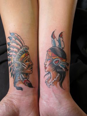 .: Young Native American Indian Couple Married Couple Tattoos, Infinity Couple Tattoos, Couple Tattoos Love, Best Couple Tattoos, Cute Matching Tattoos, Couple Matching Tattoo, Small Couple Tattoos, Cute Couple Tattoos, Tattoos Infinity