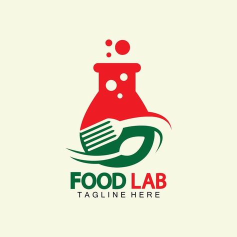 Food lab logo vector icon illustration d... | Premium Vector #Freepik #vector #logo #food #menu #technology Wine Logo Design, Research Logo, Cow Logo, Goat Logo, Plant Logos, Kitchen Logo, Wine Logo, Lab Logo, Food Technology