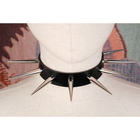 Punk Choker With Long Spikes/vegan Leather Punk Necklace/spiked Choker/spiked Collar/punk Collar/gothic Choker Collar/sub Collar Sub/cosplay - Etsy Sub Collar, Spiked Choker, Spike Choker, Spiked Collar, Cultura Punk, Punk Choker, Punk Necklace, Gothic Choker, Gothic Chokers