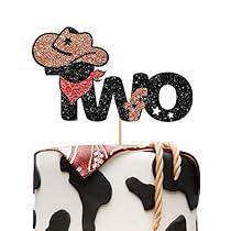 Two Cake Topper, Birthday Cake Decor, 2nd Birthday Cake, Western Birthday Party, Brown Glitter, Western Birthday, Rodeo Birthday, Cowgirl Birthday Party, 2 Birthday Cake