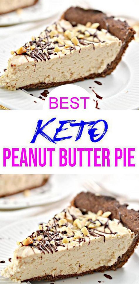 {Keto Chocolate Recipe} Easy & simple Chocolate Peanut Butter Pie.Low carb desserts u will love! Peanut Butter chocolate pie that you can mix up in no time at all for a quick ketogenic diet.Great keto desserts, keto snacks, sweet treats.Homemade not store bought Peanut Butter Chocolate Pie.Make for parties-Father's day, 4th of July or camping food.Homemade keto pie makes great keto make ahead freezer meal after-meal treats!Check out this tasty & delish keto #chocolate #peanutbutter pie #desserts Cheap Keto Dessert Recipes, Peanut Butter Mouse Leto, Keto Peanut Butter Cheesecake Bars, Keto Pies Recipes, Keto Recipes For Parties, Keto Birthday Dessert Recipes, Healthier Pie Recipes, Keto Fathers Day Meal, Keto Chocolate Peanut Butter Pie