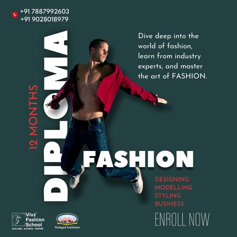 🌟 Fulfill Your Dream of Joining the Fashion World! 🌟 Ready to turn your passion for fashion into a career? Join the elite fashion programs at Vivz Fashion School and kickstart your journey in the industry. Whether you aspire to design, style, or lead in fashion, our comprehensive courses are designed to empower you with the skills and experience you need to shine. Limited seats available! Enroll now and take the first step towards your fashion career. #VivzFashionSchool #FashionDesign #... Fashion Career, Elite Fashion, Fashion School, Career Fashion, Enroll Now, Fashion World, Take The First Step, School Fashion, To Shine