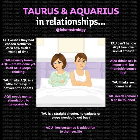 @ichatastrology on Instagram: “Taurus & Aquarius... hmmm... fireworks definitely aren't going to be flying every time they get together... if they even get together.…” Aquarius And Taurus Relationship, Aquarius And Taurus, Taurus Relationships, Aquarius Taurus, Taurus And Aquarius, Zodiac Stuff, Personality Types, Zodiac Sign, Fireworks