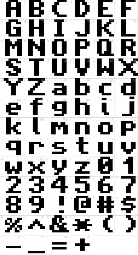 8 Bit Letters, 8 Bit Font, Pixel Art Font, Pixel Typeface, Pixel Typography, Pixel Letters, Pixel Alphabet, Myspace Graphics, Video Game Font