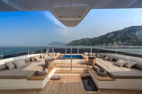 Yacht design | Worth Avenue Yachts | Luxury Yacht brokerage Luxury Yacht Interior, Canal Barge, Yachts Luxury, Yacht Interior Design, Yacht World, Private Aircraft, Boat Pics, Rustic Bathroom Designs, Private Yacht