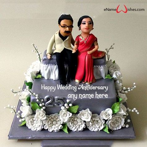 Write name on Happy Wedding Anniversary Mom and Dad Cake Image with Name and create free Online And Wishes Images with name online. happy wedding anniversary wishes, happy wedding anniversary wishes couple, anniversary wishes cake, anniversary name cakes, #anniversaryideas #anniversarygifts #love anniversary #diy anniversary cake 25th Wedding Anniversary Cake, Mummy Cake, 25th Anniversary Decorations, 25th Wedding Anniversary Cakes, Marriage Anniversary Cake, 25 Anniversary Cake, Anniversary Cake Designs, 25th Wedding Anniversary Party, Birthday Cake Writing