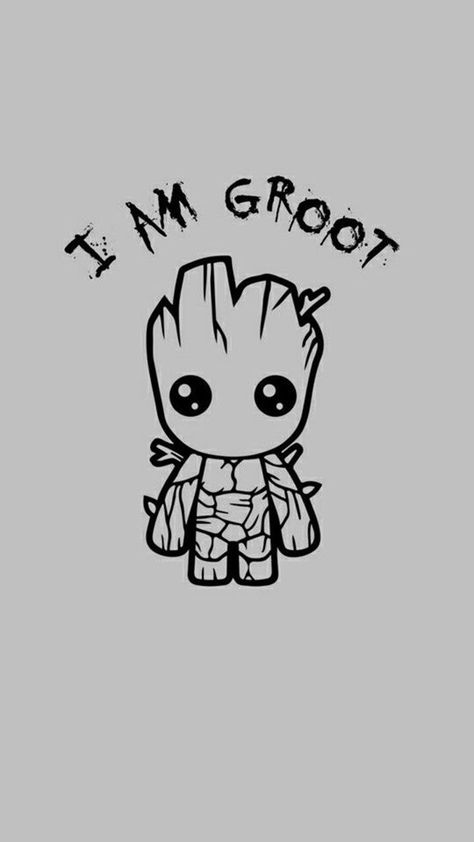 Baby Groot - Guardians of the Galaxy. TechNewsFix.com/Groot Groot Tattoo, Disney Logo, Marvel Tattoos, Marvel Drawings, Galaxy Painting, Baby Groot, Galaxy Art, Wallpaper Vintage, Marvel Wallpaper