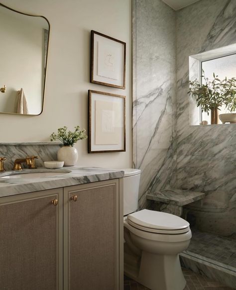 House of Mouse | White marble used in various bathroom forms creating that zen 🤍🤍 . . . #houseofmousestudio #bathroomdesign #whitemarble #marblevanity… | Instagram Curved Bathroom Backsplash, Tub Between Two Vanities, Shelf Above Sink, House Of Mouse, Wainscoting Bathroom, Above Sink, Bathroom Oasis, Marble Vanity, Bathroom Backsplash