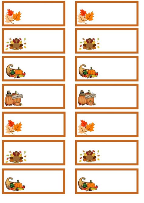 Thanksgiving Day Printables Thanksgiving Place Cards Diy, Thanksgiving Table Place Cards, Thanksgiving Place Cards Printable, Thanksgiving Name Cards, Thanksgiving Labels, Thanksgiving Sweets, Thanksgiving Templates, Easy Diy Thanksgiving, Free Thanksgiving Printables