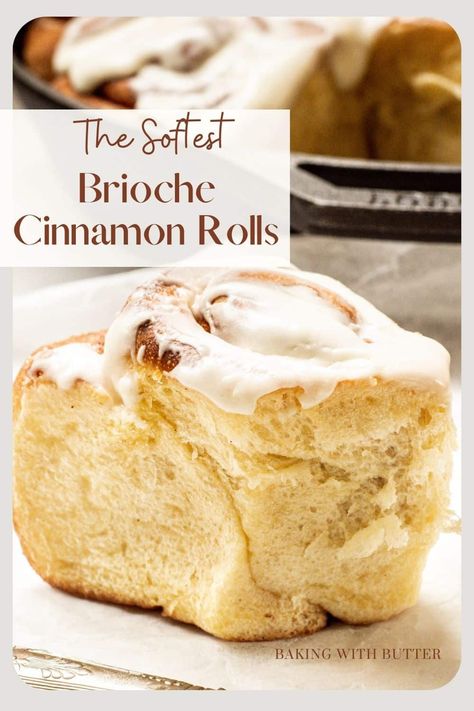 Sweet Brioche Bread Recipe, Cinnamon Brioche Bread Recipe, Cinnamon Brioche Rolls, Brioche Cinnamon Bread, Brioche Cinnamon Buns, Softest Cinnamon Rolls Ever, Sweet Brioche Bread, Brioche Rolls Ideas, Cinnaholic Cinnamon Rolls