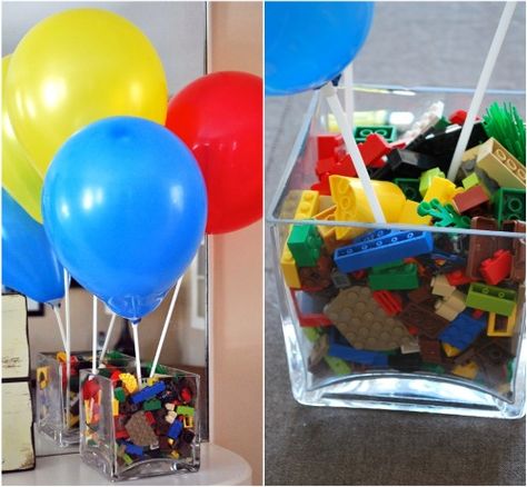 Lego Birthday Lego Pinata, Ninjago Birthday, Ninjago Party, Diy Lego, Vídeo Game, Party Table Centerpieces, Birthday Table Decorations, Lego Birthday Party, Birthday Centerpieces