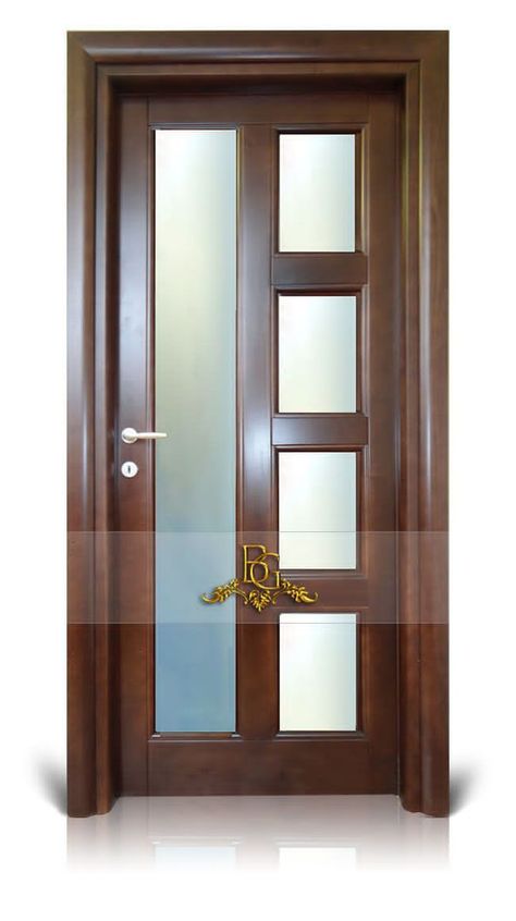 Usi Interior, Pintu Ganda, Wooden Glass Door, Pintu Interior, House Front Door Design, Modern Wooden Doors, Door Design Photos, Metal Doors Design, Steel Door Design