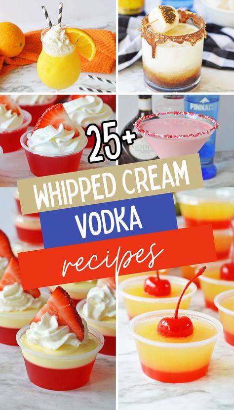 Whipped Vodka Jello Shots Recipes, Pinnacle Whipped Vodka Jello Shots, Whipped Vodka Pudding Shots, Whipped Cream Jello Shots, Jell-o Shots With Whipped Vodka, Vanilla Vodka Jello Shots Recipes, Jello Shots With Vanilla Vodka, Creamy Jello Shots, Whipped Jello Shots