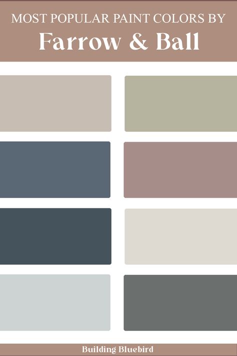 Farrow And Ball Gray Paint Colors, Ash Grey Farrow And Ball, Farrow And Ball Trim Colors, Farrow And Ball Manor House Grey, Hallway Ideas Farrow And Ball, Farrow And Ball Stairs Hallways, Farrow And Ball Painted Stairs, Bright Kitchen Paint Colors, Farrow And Ball Furniture Paint