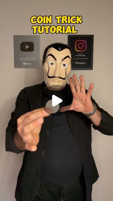 The Mask | Official Page on Instagram: "AMAZING TUTORIAL COIN TRICK 😉🎩🪄 #neiperte #perte #foryou #followme #follower #following #follow #amazing #tutorial #magic #trick #cardtrick #cointrick #fyp #trend #trending #foryoupage #magictrick #pageforyou #tiktok #viralvideo #viraltiktok #tiktokviral #tiktokvirale  #card #cardtrick #cardsmagic #cardtricks" Coin Tricks, Card Tricks, Magic Tricks, The Mask, May 22, Viral Videos, Coin, Mask, Instagram