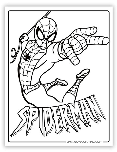 Free Spiderman coloring pages are great for educational activities for kids, crafts, road trips, and more. Also, get great ideas on fun ways to turn them into a learning experience. Spiderman Free Coloring Printables, Spider Man For Coloring, Free Spiderman Printables, Spidey And His Amazing Friends Coloring Pages, Spider Man Coloring Pages Free Printable, Super Hero Coloring Pages Free Printable, Spiderman Crafts For Kids, Spiderman Coloring Pages Free Printable, Superhero Coloring Pages For Kids