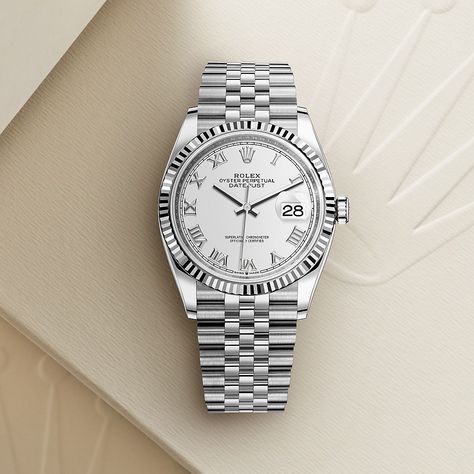 Rolex Datejust 36mm Jubilee, Rolex Datejust White Dial, White Rolex Watch, Rolex White Dial, Rolex White Gold, Rolex Date Just 36 Women, Datejust 36mm Woman, Rolex Datejust 36mm Women, Watches Aesthetic