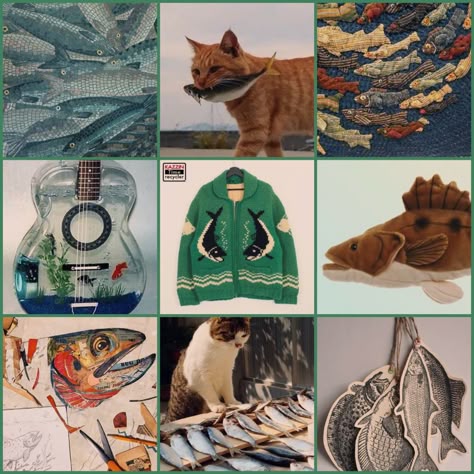 Fish Mood Board, Scene Color Palette, Fish Moodboard, Animal Moodboard, Character Mood Boards, Sea Moodboard, Cool Moodboard, Character Moodboard, Oc Moodboard