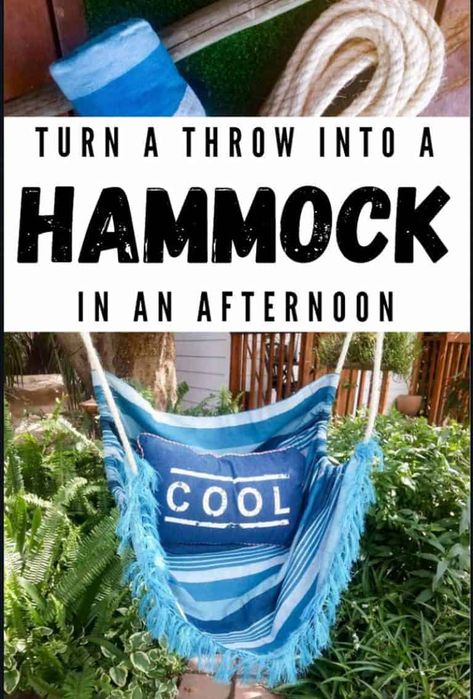 Homemade Hammock, Diy Hammock Chair, Repurposed Crafts, Diy Swing, Diy Hammock, Bench Diy, Upcycling Ideas, Hammock Stand, Potting Bench