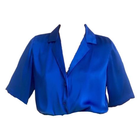 Oresund Iris, Blue Shirt, Women's Blazer, Lookbook, Satin, Blazer, Blue, Clothes