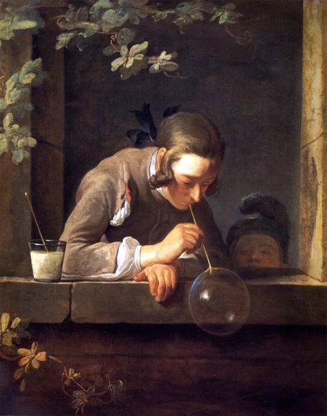 Ivan Cruz, Art Mini Toile, Rococo Art, Bubble Painting, French Paintings, Cleveland Museum Of Art, Johannes Vermeer, Blowing Bubbles, European Paintings