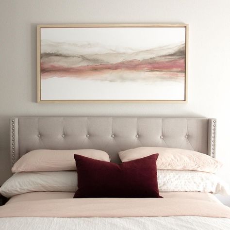 Painting For Above Bed, Large Painting Above Bed, Art Above Bed Master, Paintings Above Bed, Painting Over Bed, Above Bed Artwork, Pictures Over Bed, Bedroom Prints Above Bed, Rebecca King