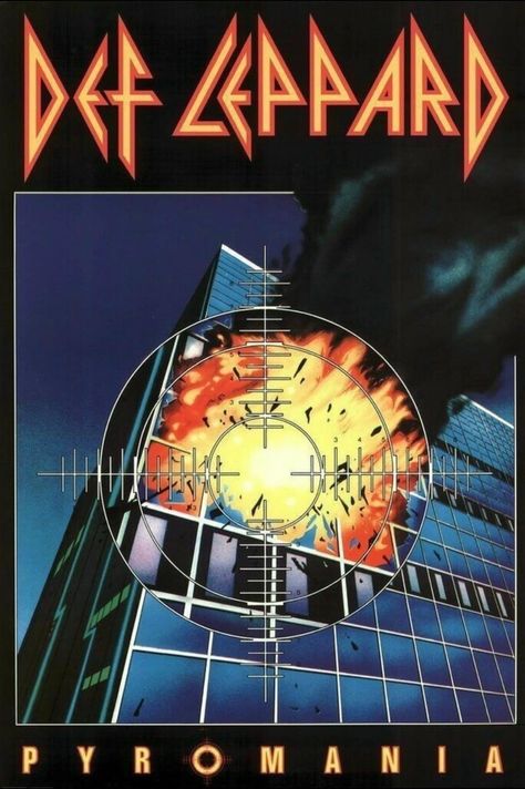 Def Leppard Poster, Def Leppard Wallpaper, Def Leppard Albums, Def Leppard Pyromania, 80s Poster, Rock Album Covers, Rock Band Posters, Heavy Metal Art, Poster Music