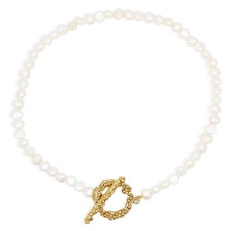 Gold Pearl Necklace, Velvet Pouch, Bracelet Collection, Chain Pendant, Necklace Sizes, Sea Foam, Chain Pendants, Freshwater Pearls, Necklace Lengths