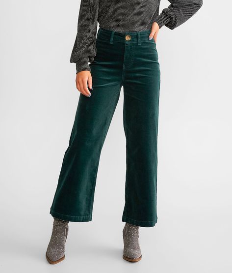 Shop the BBJ High Rise Cropped Wide Leg Corduroy Pant for Women at Buckle.com. The Buckle carries the latest products and styles, so come back often. Shop at Buckle.com today! Corduroy Pants Outfit, Green Corduroy Pants, Corduroy Pants Women, Corduroy Pant, Cozy Pants, Pant For Women, Women's Loungewear, Size 12 Women, Women's Bottoms