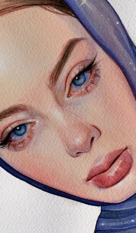 Photographie Portrait Inspiration, Diy Watercolor Painting, Watercolor Portrait, Arte Sketchbook, Art Drawings Sketches Creative, Literature Art, Amazing Art Painting, Art Inspiration Painting, Abstract Canvas Art