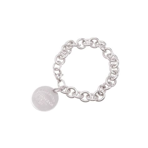 Pre-Owned Tiffany & Co. Sterling Silver "Return To Tiffany" Round Tag... (195 CAD) ❤ liked on Polyvore featuring jewelry, bracelets, silver, circle charms, charm jewelry, tiffany co jewelry, sterling silver charms and sterling silver bangles Jewelry Tiffany, Tiffany And Co Jewelry, Return To Tiffany, Bracelets Silver, Round Tags, Sterling Silver Charms, Silver Circle, Tiffany Co Jewelry, Jewelry Sterling Silver