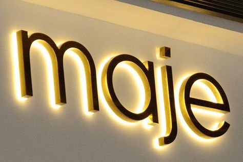 Gold Signage, Backlit Signage, Illuminated Signage, Led Sign Board, Store Signage, Shop Signage, Sign Board Design, Backlit Signs, Led Logo