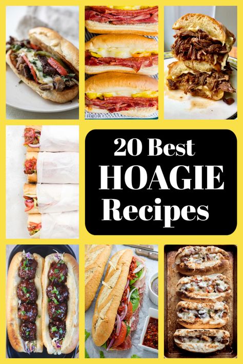 Hoagies Sandwich, Hoagie Recipes, Hoagie Sandwiches, Resep Sandwich, Rolled Sandwiches, Slow Cooker Italian Beef, Sandwhich Recipes, Best Sandwich Recipes, Seasoned Veggies