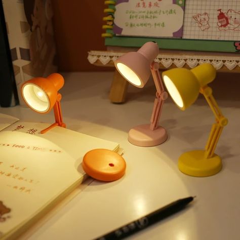 LED Mini Desk Lamp Foldable Magnetic Night Light Bedroom Study Reading Book Lamps With Clip Eye Protection Bedside Lights _ - AliExpress Mobile Room Computer, Book Lamp, Mini Table Lamps, Practical Lighting, Mini Desk, Small Table Lamp, Light Eyes, Mini Table, Book Lights