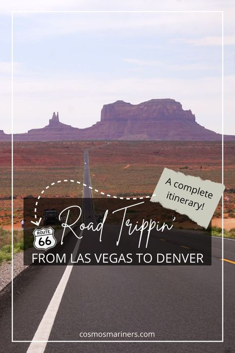 Explore the vastness of the Wild West with this detailed Las Vegas to Denver road trip itinerary! On your Western US road trip, you'll see the Grand Canyon, Monument Valley, Arches National Park, and much more. #usroadtrip #roadtripitinerary #westernusvacation Las Vegas To Denver Road Trip, Denver Road Trip, Summer Roadtrip, Destination Unknown, Usa Roadtrip, Travel America, Nomad Lifestyle, Us Road Trip, Us Travel Destinations