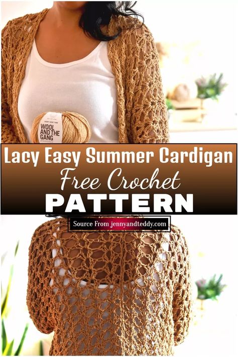 Crochet cardigan pattern free