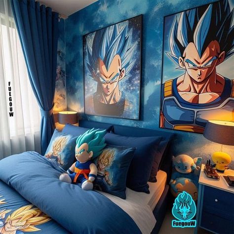 Dragon Ball Collectors | A Bedroom for a Prince | Facebook Dragon Ball Decor, Butterfly Birthday Party Decorations, Ideas Cuarto, Boys Game Room, Amazing Bedroom Designs, Cool Room Designs, Room Upgrade, A Prince, Anime Dragon Ball Goku