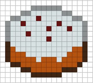 Minecraft Pixel Art Templates: Cake Minecraft Patterns Templates, Minecraft Drawings Pixel, Birthday Pixel Art, Minecraft Pixel Art Templates, Painting Minecraft, Minecraft Beads, Minecraft Pattern, Photo Pixel, Pixel Art Minecraft