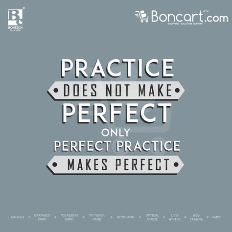 practice does not make perfect only perfect practice makes perfect Quotes On Practice Makes Perfect, Practice Makes Perfect, Cabinet Card, I Can Do It, Cool Things To Make, Motivational Quotes, I Can, Quotes, Quick Saves