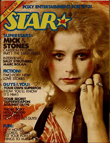 Groupie & Star Magazine cover girl Shray Mecham. Friends with Lori Maddox, Queenie Glam & Sable Starr... Sally Struthers, 70s Glam, Marc Bolan, Star Magazine, Teen Magazine, I'm With The Band, Stars Then And Now, New Star, Vintage Magazines