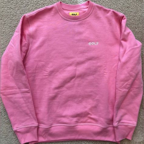 Golf Wang Pink Crewneck Sweatshirt From Holiday Pop Up Shop. Unworn With Original Bag Holiday Pop Up Shop, Holiday Pops, Pink Crewneck Sweatshirt, Golf Wang, Mini Logo, Mini Logos, Pink Crewneck, Original Bags, Pop Up Shop